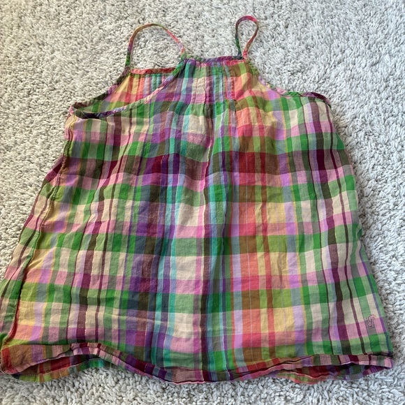 GAPKids Multicolor Plaid tank top - Picture 3 of 4